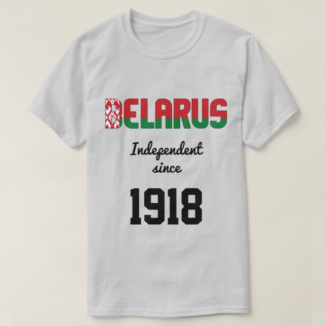 Belarus Flag Independence Celebration T-Shirt (Design Front)