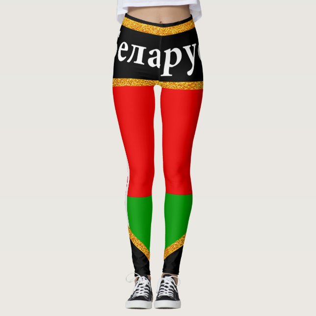 Belarus Flag Leggings (Front)
