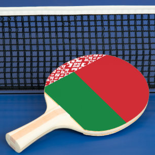 Belarus flag ping pong paddle