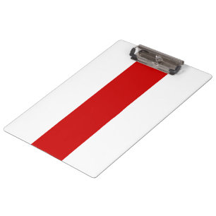 Belarus Flag (Red and White) Clipboard
