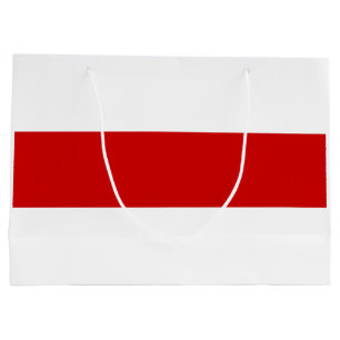 Belarus Flag (Red and White) Large Gift Bag