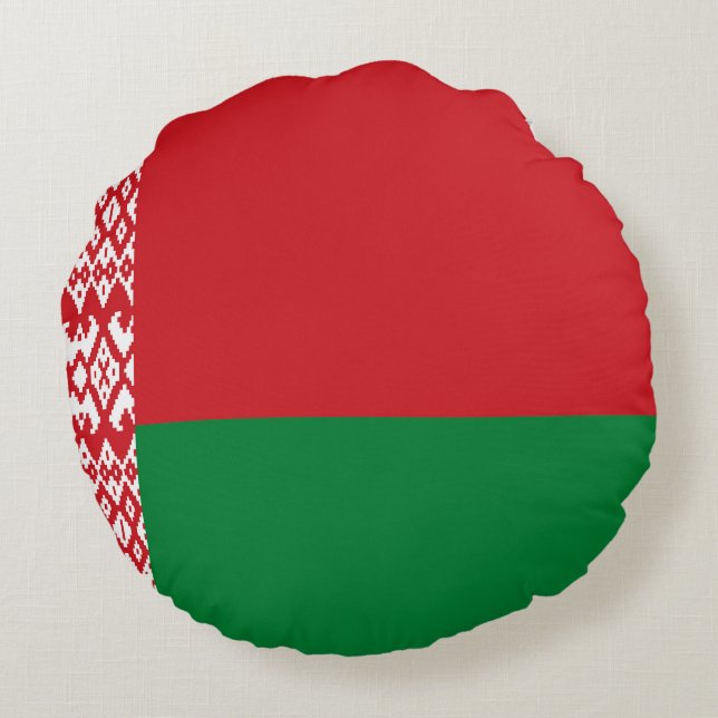 Belarus flag round pillow (Back)