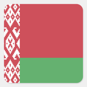 Belarus Flag Square Sticker