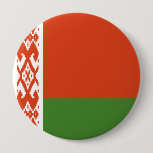 Belarus Flag Total Coverage 4 Inch Round Button