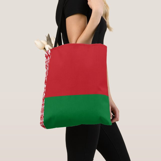 Belarus flag tote bag (Close Up)