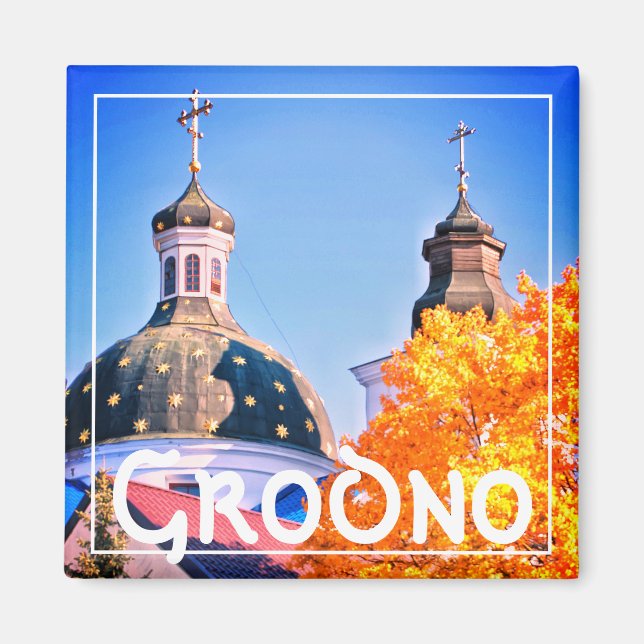 Belarus Grodno Architecture Landscape Magnet (Front)