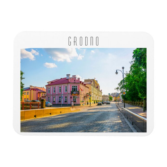 Belarus Grodno Cityscape City Architecture Magnet (Horizontal)