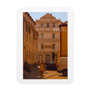 Belarus Grodno Cityscape City Architecture Magnet