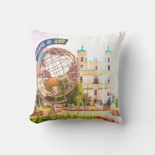 Belarus Grodno Cityscape City Architecture Throw Pillow