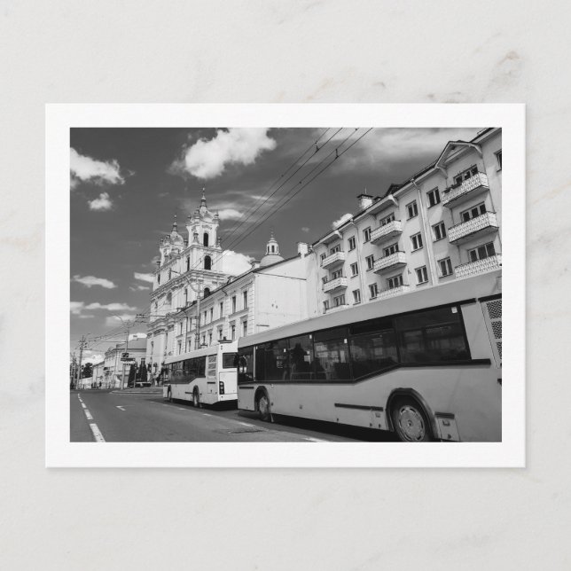 Belarus Grodno Cityscape City View Architecture Postcard (Front)
