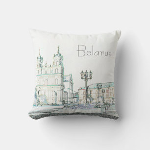 Belarus Grodno Cityscape Travel Cushion Pillow