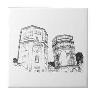 Belarus Grodno Water Towers Tile