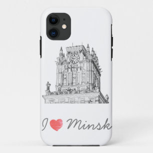 Belarus I Love Minsk City Gates Architecture iPhone 11 Case