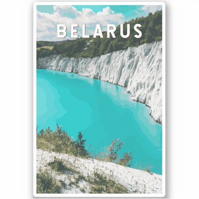 Belarus Illustration Travel Art Vintage (Front)