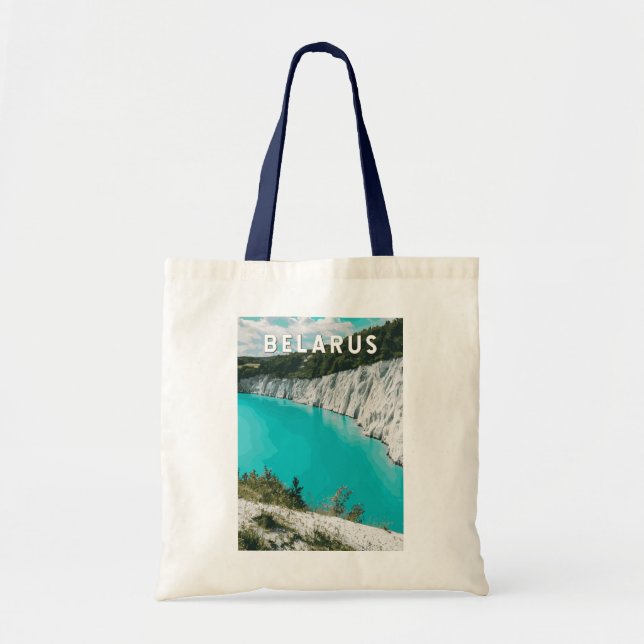 Belarus Illustration Travel Art Vintage Tote Bag (Front)