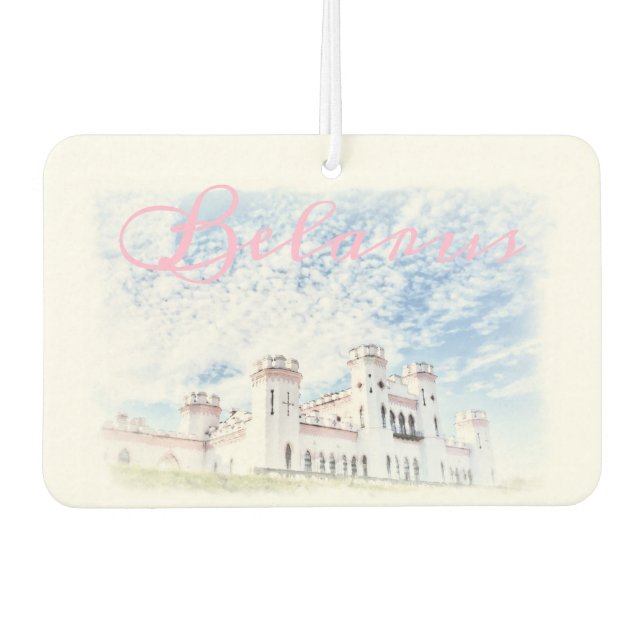 Belarus Kosava Castle View Car Air Freshener (Front)