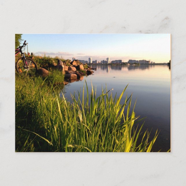 Belarus landscape photograph postcard (Front)