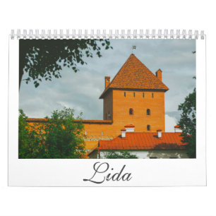 Belarus Lida Architecture Landscape City Streets Calendar