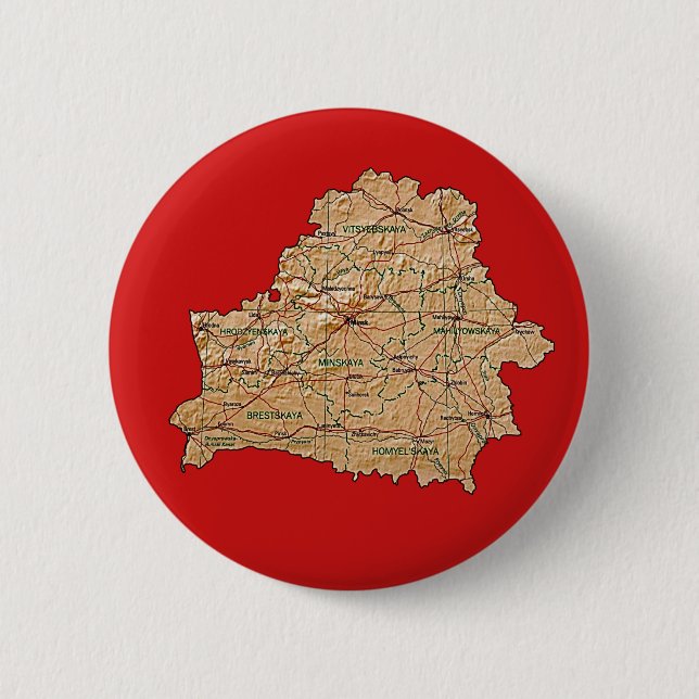Belarus Map Button (Front)