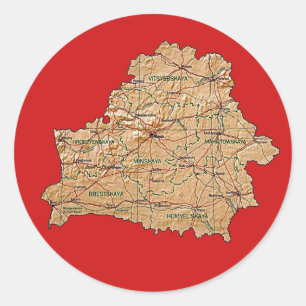 Belarus Map Sticker