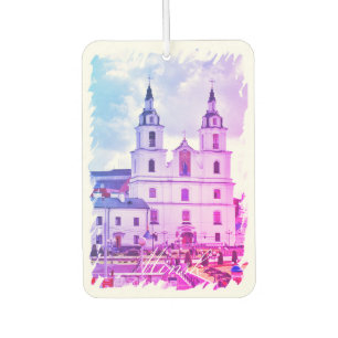 Belarus Minsk Architecture Car Air Freshener