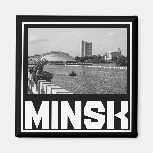 Belarus Minsk Architecture Cityscape Magnet (Front)