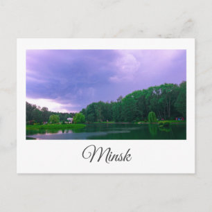 Belarus Minsk Botanical Garden Park Cityscape Postcard