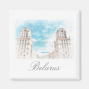 Belarus Minsk City Architecture Magnet