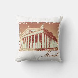 Belarus Minsk City Architecture Throw Pillow