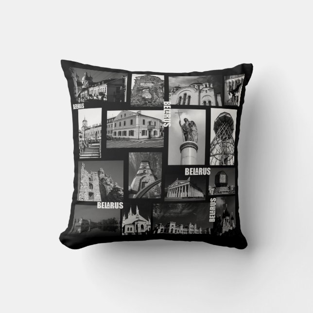 Belarus Minsk Grodno Pinsk Brest Architecture Throw Pillow (Front)