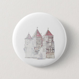 Belarus Mir Castle Architecture 2 Inch Round Button