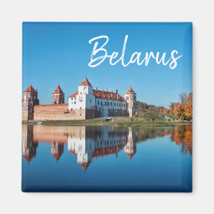 Belarus Mir Castle Architecture Landscape Magnet
