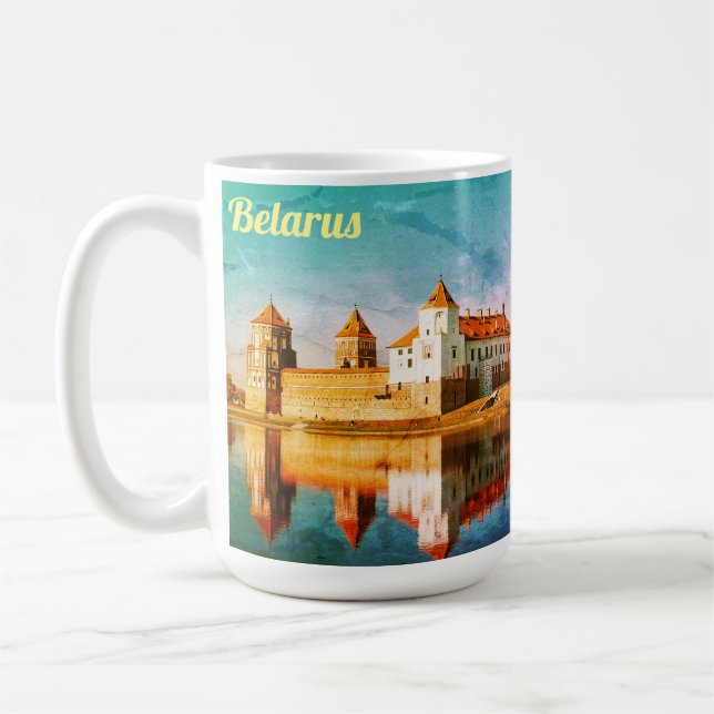 Belarus Mir Castle Architecture Mug Cup (Left)