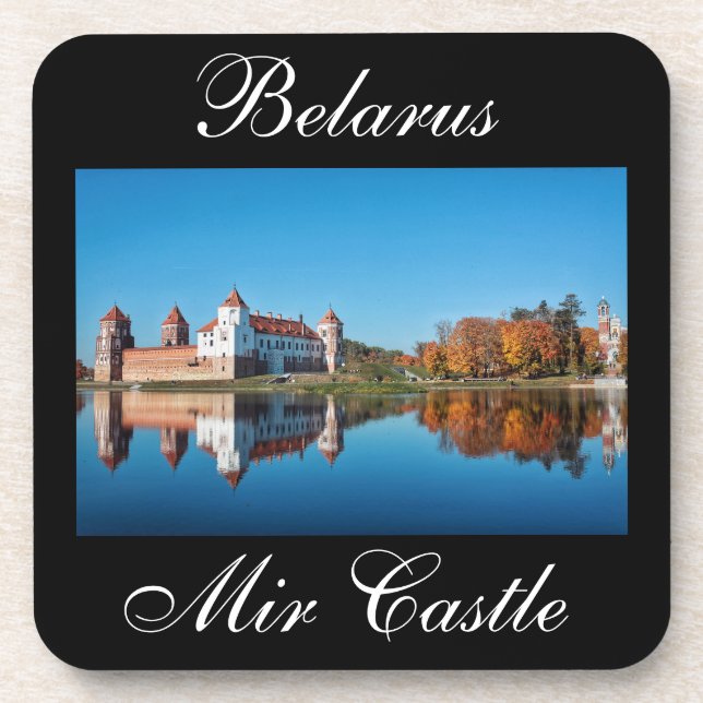 Belarus Mir Castle Architecture Nature Coaster (Front)
