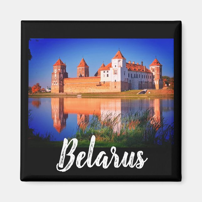 Belarus Mir Castle Architecture Nature Magnet (Front)