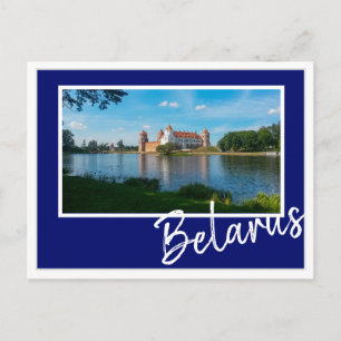 Belarus Mir Castle Architecture Nature Postcard