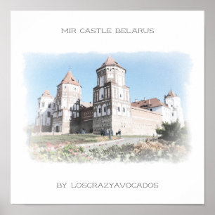 Belarus Mir Castle Architecture Nature Poster