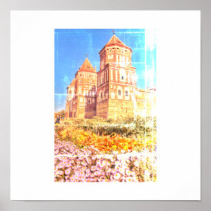 Belarus Mir Castle Architecture Nature Poster