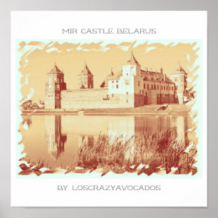 Belarus Mir Castle Architecture Nature Poster