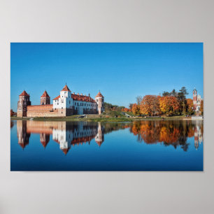 Belarus Mir Castle Architecture Nature Poster