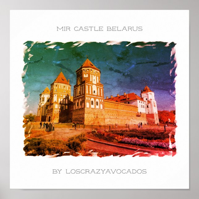 Belarus Mir Castle Architecture Nature Poster (Front)