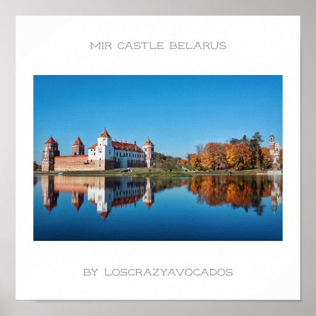 Belarus Mir Castle Architecture Nature Poster (Front)