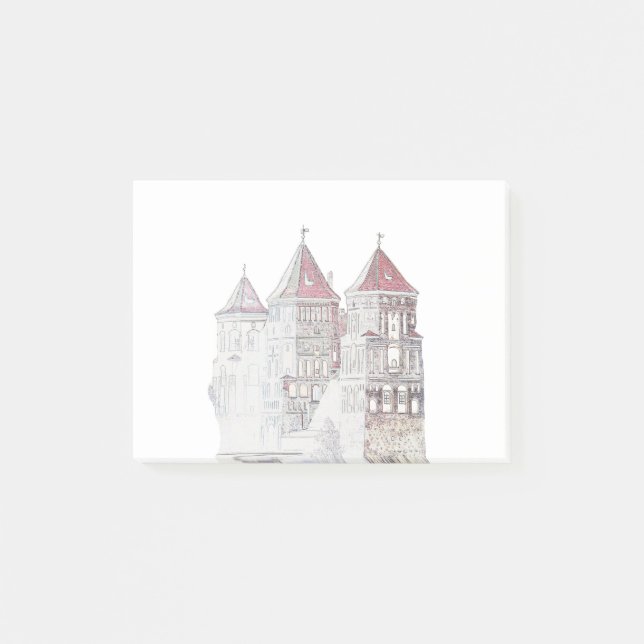 Belarus Mir Castle Architecture Post-it Notes (Front)