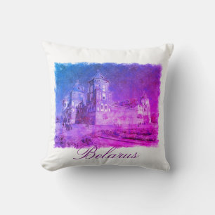 Belarus Mir Castle Architecture Throw Pillow