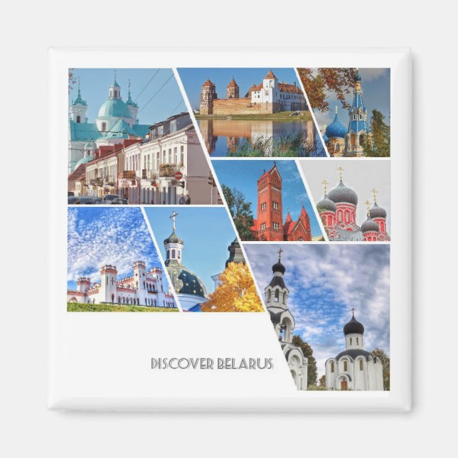 Belarus Mir Castle Churches Architecture Magnet (Front)