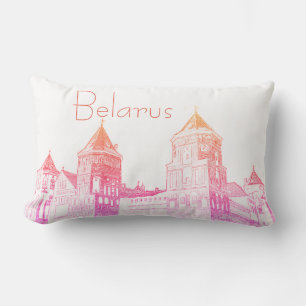 Belarus Mir Castle Cityscape Travel Cushion Pillow