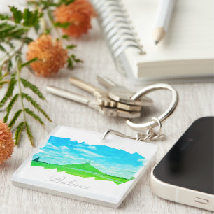 Belarus Mound of Glory Architecture Keychain
