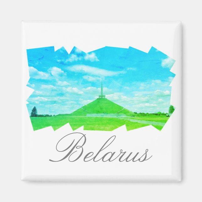 Belarus Mound of Glory Stylized Magnet (Front)