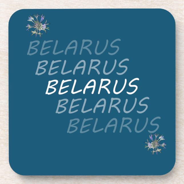 Belarus National Corn Flower Coaster (Front)