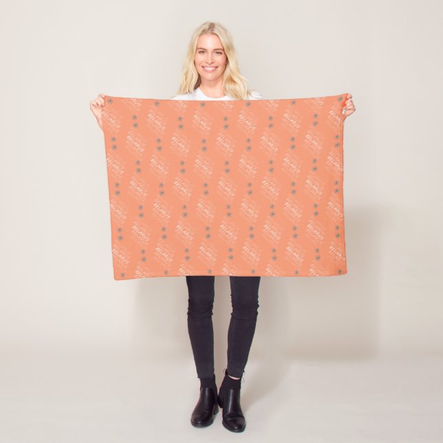 Belarus National Corn Flower Fleece Blanket (In Situ)